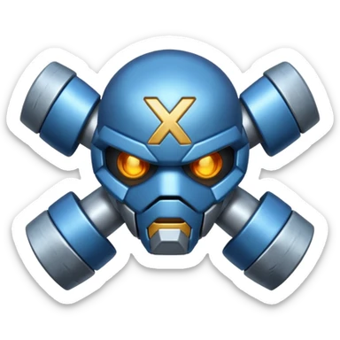 Haz un emoji del Pokémon metagross, hazlo parecido a la imagen sticker