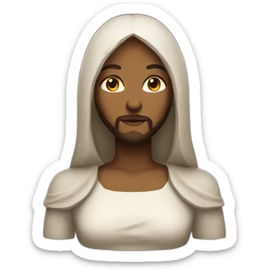 jesus catgirl sticker