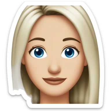 Monica Geller from friends blue eyes sticker