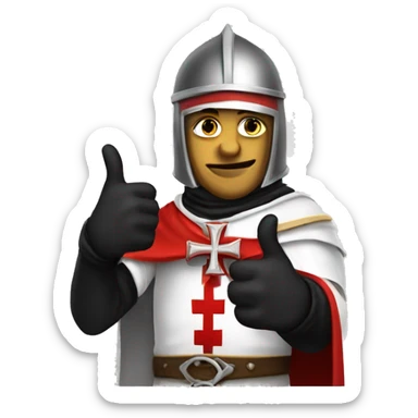templar making a thumbs up sticker