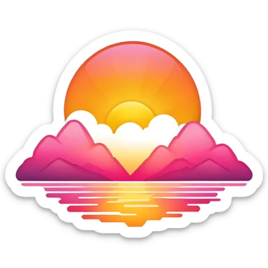 Sunrises  sticker