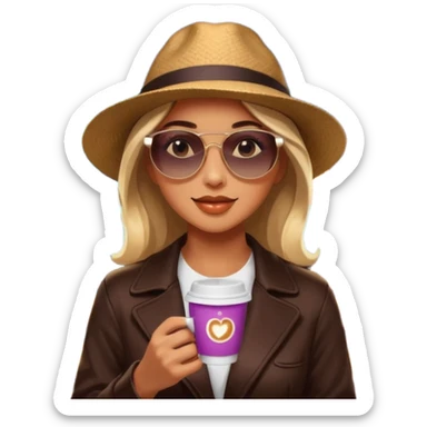 Woman with coffee , coffe shop with  neon glow, Midnight Wander. negative transparency . sticker