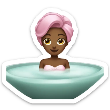 spa day pink sticker