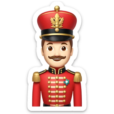 Smiling nutcracker  sticker