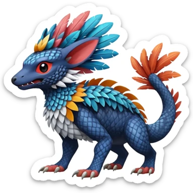  exotic Fakémon-Pokémon-Trico-Nargacuga-Vernid-creature sticker
