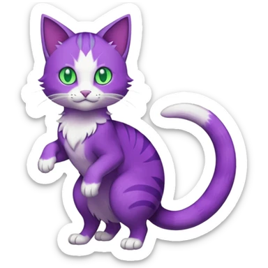 Clawitzer-Amoongus-Purrloin-fusion (full body) sticker