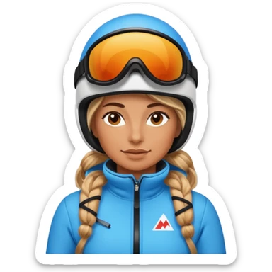 Woman Skiing, Matterhorn sticker