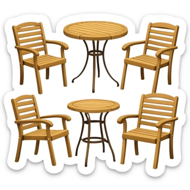 garden furniture sticker