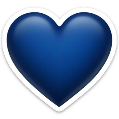 dark blue heart sticker