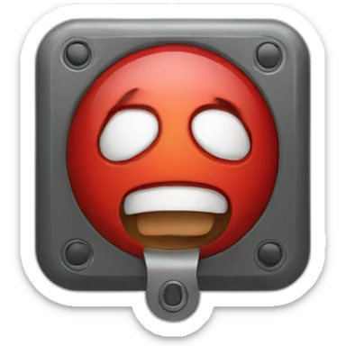 A panic button sticker