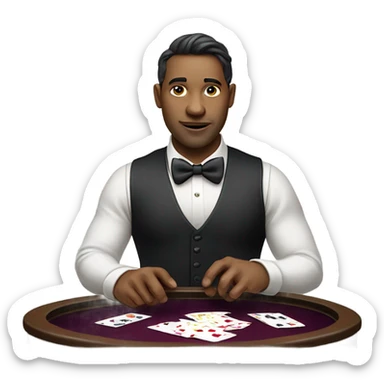 card dealer sticker