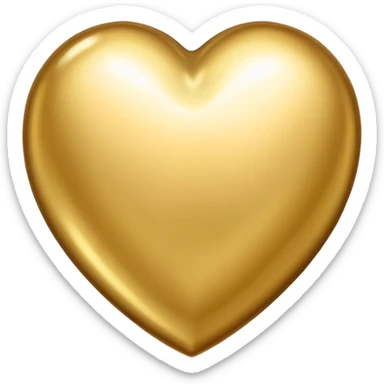 heart fully repaired sealed with gold no visible cracks sticker