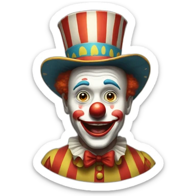 circus clowns normandy sticker