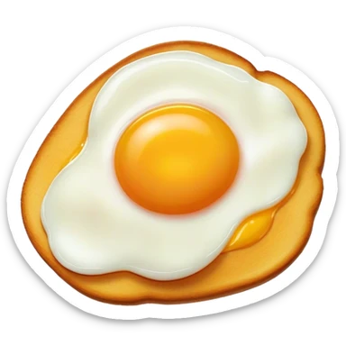 fried egg galaxy sticker