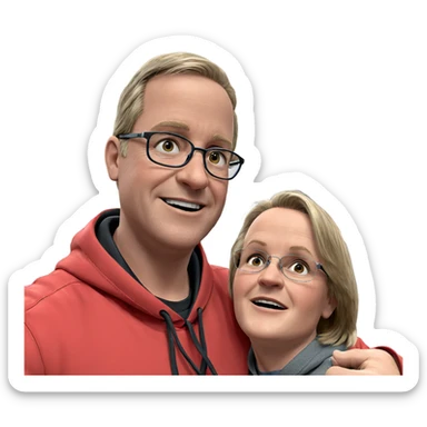 boys hanging out indoors sticker