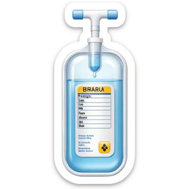 Hospira, BBraun, Hospital Intravenous fluid bag, no ports, and is filled with 500ml, pharmacy label sticker