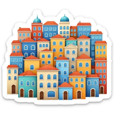city and home sticker