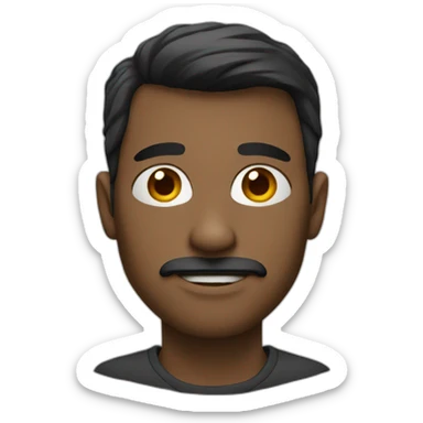 Homme avec nez sticker