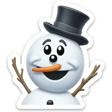 Frosty the snowman sticker