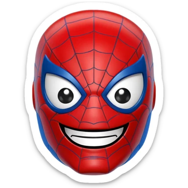 Spiderman Lego head sticker