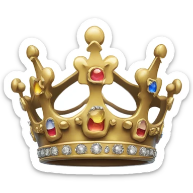 a crown with 10000 on it sticker