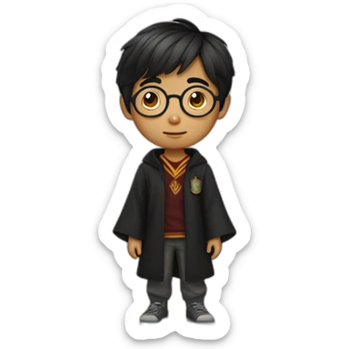 filipino boy as harry potter sticker