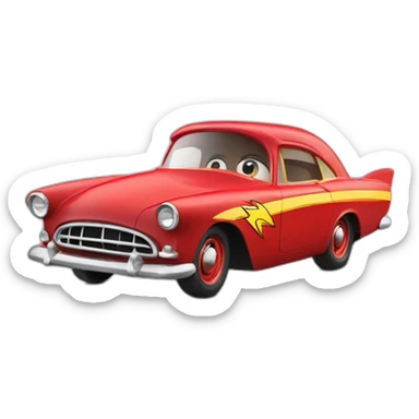 flash macqueen disney voiture rouge sticker