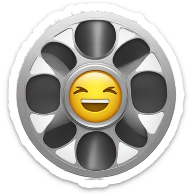 a smartphone with a film reel sticker