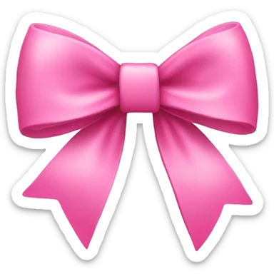 Pretty pink bow sticker