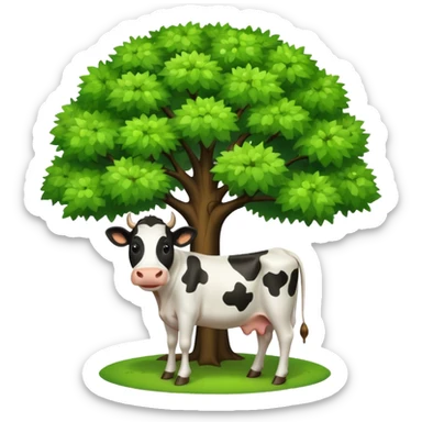 La vaca que ríe con un séptimo gigante sticker