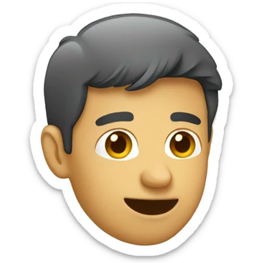 person pointing down  sticker