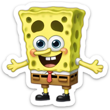 spongebob squarepants with patrick star sticker