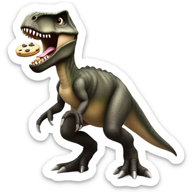 Dinosaur eating Oreo’s sticker