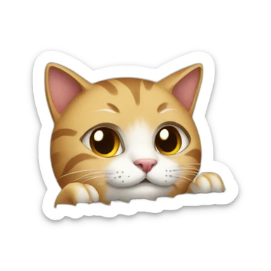 cat typing keyboard sticker