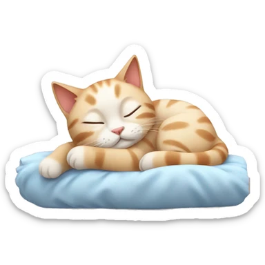 Cute cat is sleeping sticker