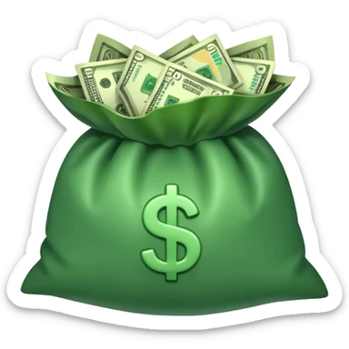 a wad of money without a bow sticker