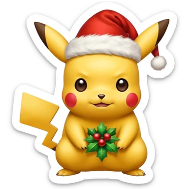 Pikachu de natal sticker