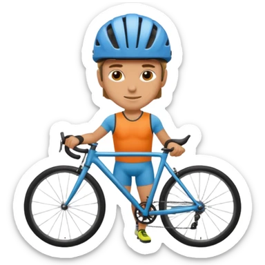 cyclist sticker