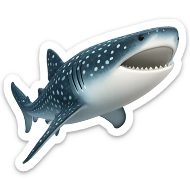 Whale shark sticker