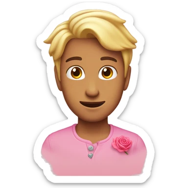 Corazón rosado clarito  sticker