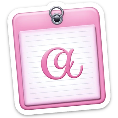 pink school grade card letter sticker