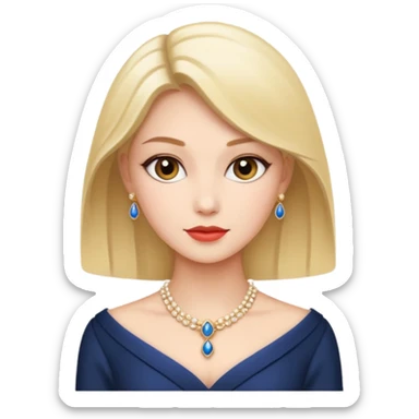 women dressed in elegant attire sticker