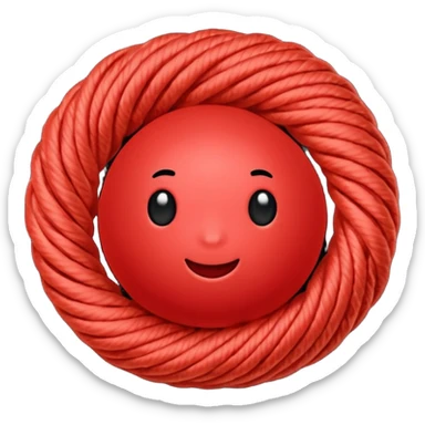 red ball of yarn sticker