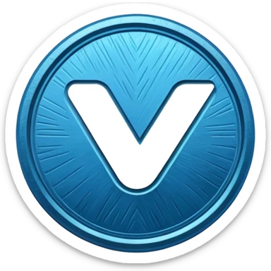 A blue tick ✅ verification badge with a rough outer body for my tiktok account sticker