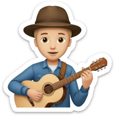 Junior H y Natanael Cano tocando la guitarra  sticker