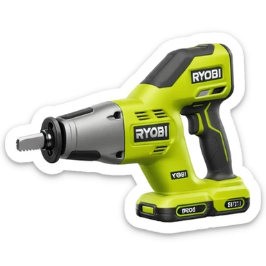 RYOBI ONE+ 18V Cordless Reciprocating saw battery  sticker