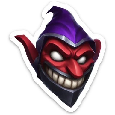 shaco from league of legends sticker