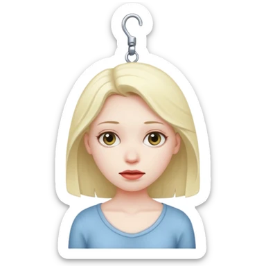 a girl about to hang herself  sticker