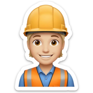 twitter with a hardhat on sticker