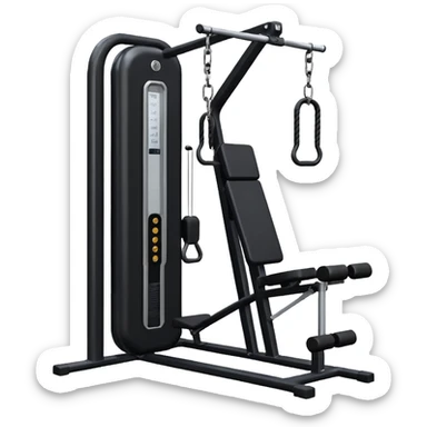gym cable machine sticker
